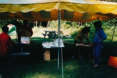 Bike Rally in Union 1989   Registration post  Photo courtesy of Evelyn Cookson