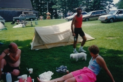 Duck Puddle Campground, Bike Rally 1990  Bob Porter, Sibal  Photo courtesy of Evelyn Cookson