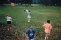 Errol NH trip 1990  Ball game after supper  Photo courtesy of Evelyn Cookson