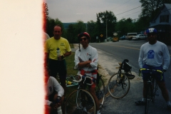 From Westbrook to Gloucester ride & back 26 to Gray & 100 to Westbrook  Roger, Norm, Larry  Photo courtesy of Evelyn Cookson
