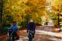 Covered Bridge ride 10/93  Bob S & Mike  Photo courtesy of Evelyn Cookson