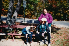 Covered Bridge ride 10/93  Patty, Mike  Photo courtesy of Evelyn Cookson