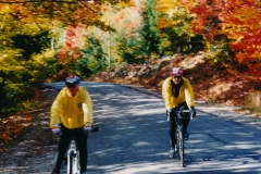 Covered Bridge ride 10/93  Bob & Scott  Photo courtesy of Evelyn Cookson