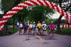 Montreal 1993  End of ride  Photo courtesy of Evelyn Cookson