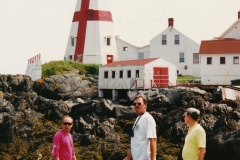 Machias trip 1993  Roger, Turk, Bill  Photo courtesy of Evelyn Cookson