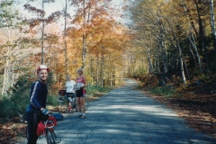 107 miles over 4 notches  Dan Varney, Maggie & Ellen Brown on Mt Clinton Rd  Photo courtesy of Evelyn Cookson