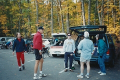 107 miles over 4 notches  Gary giving directions to rest stop folks  Photo courtesy of Evelyn Cookson