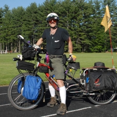 112 lb. electric bike, maine bike rally, fryeburg, me  Ron Levere photo