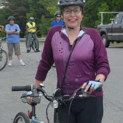 Laura at the BCM Women's Ride