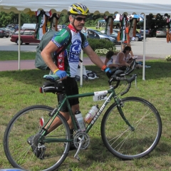 Anton with his touring bike.