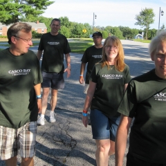 CBBC members walking strong. L to R: Larry, Mark, Andy, Jody, Kathy