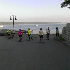 CBBC Wednesday night ride at Cousins Island landing