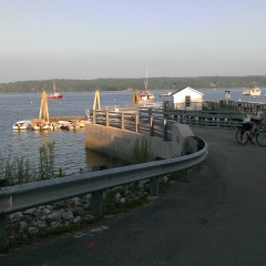 CBBC Wednesday night ride at Cousins Island landing